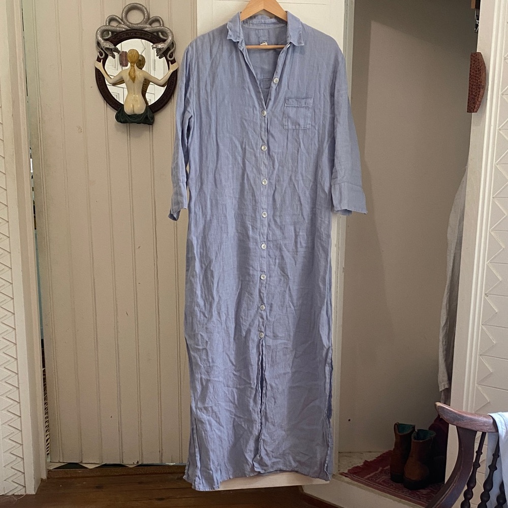 120% LINO Long Sleeve Maxi Dress